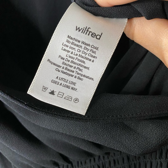 [S] Aritzia Wilfred Long Sleeve Dress | Black - Picture 2 of 6